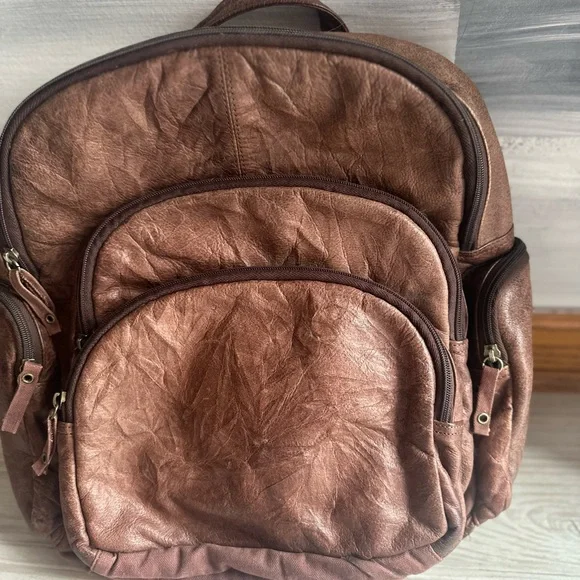 Wilsons Leather Brown Backpack Wilson Leather Laptop Brown Backpack…Read!!! | eBay main image 4
